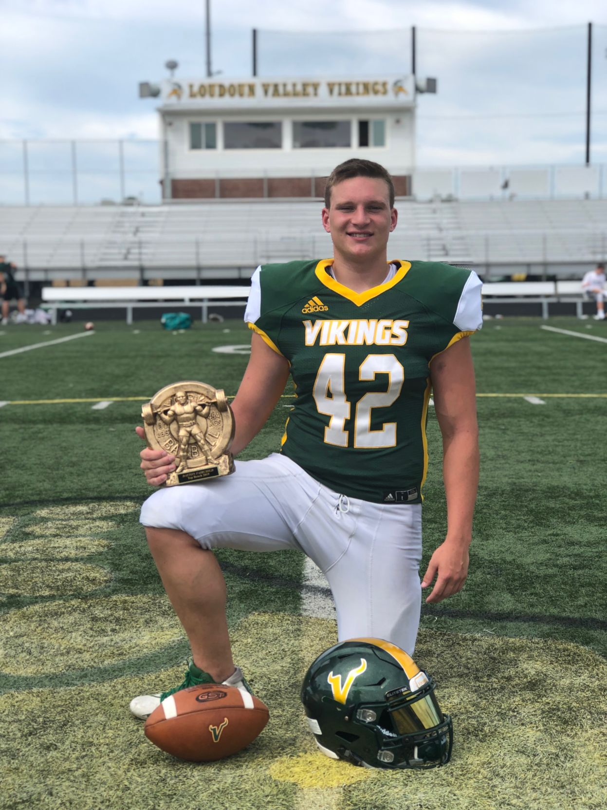 LVHS football awards Dayton Fairchild